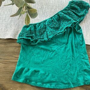 Anthropologie one shoulder top